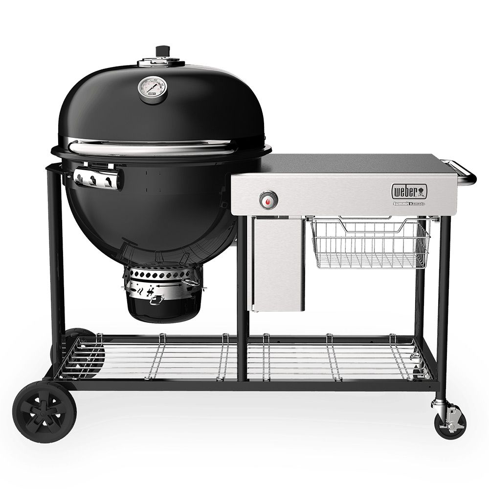 picknick Afkeer George Bernard Weber Summit Kamado S6 Freestanding Charcoal Grill Center with Gas  Ignition, 24-Inch (WEB-18501101)