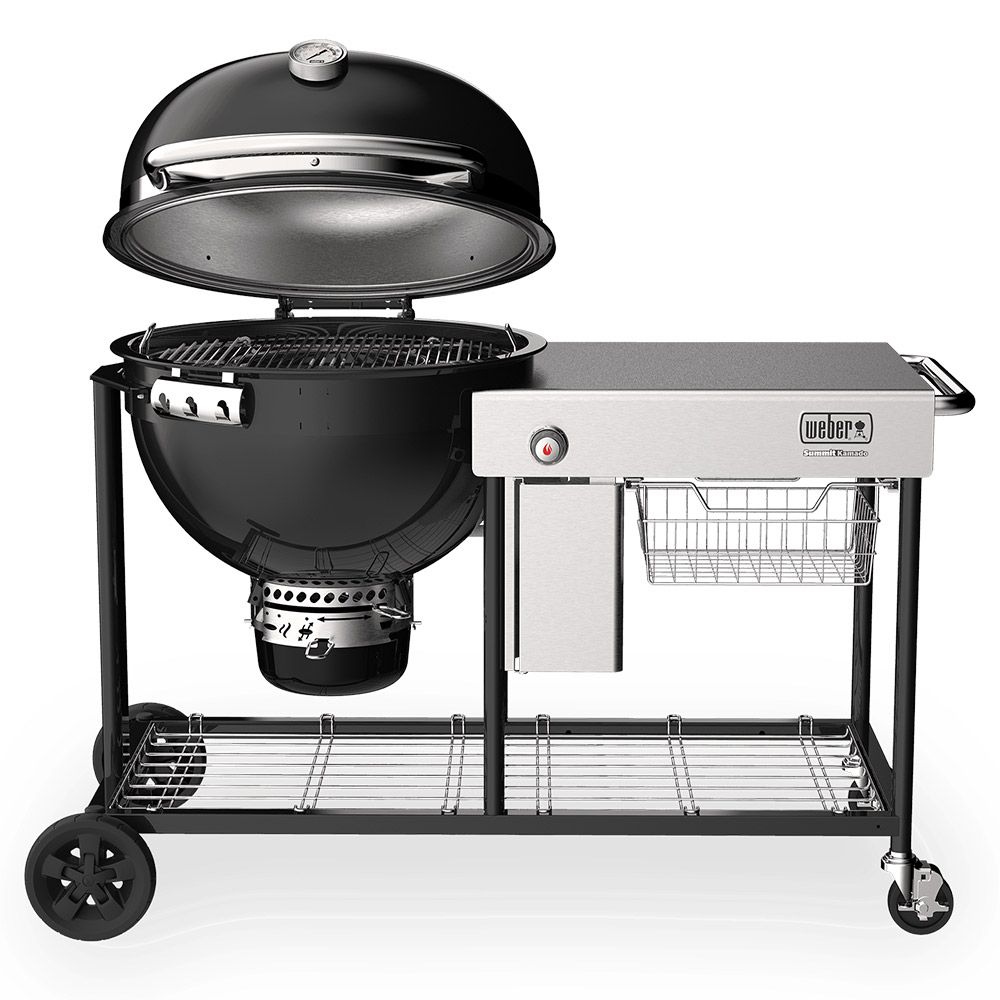 pessimistisk mental skylle Weber Summit Kamado S6 Freestanding Charcoal Grill Center with Gas  Ignition, 24-Inch (WEB-18501101)
