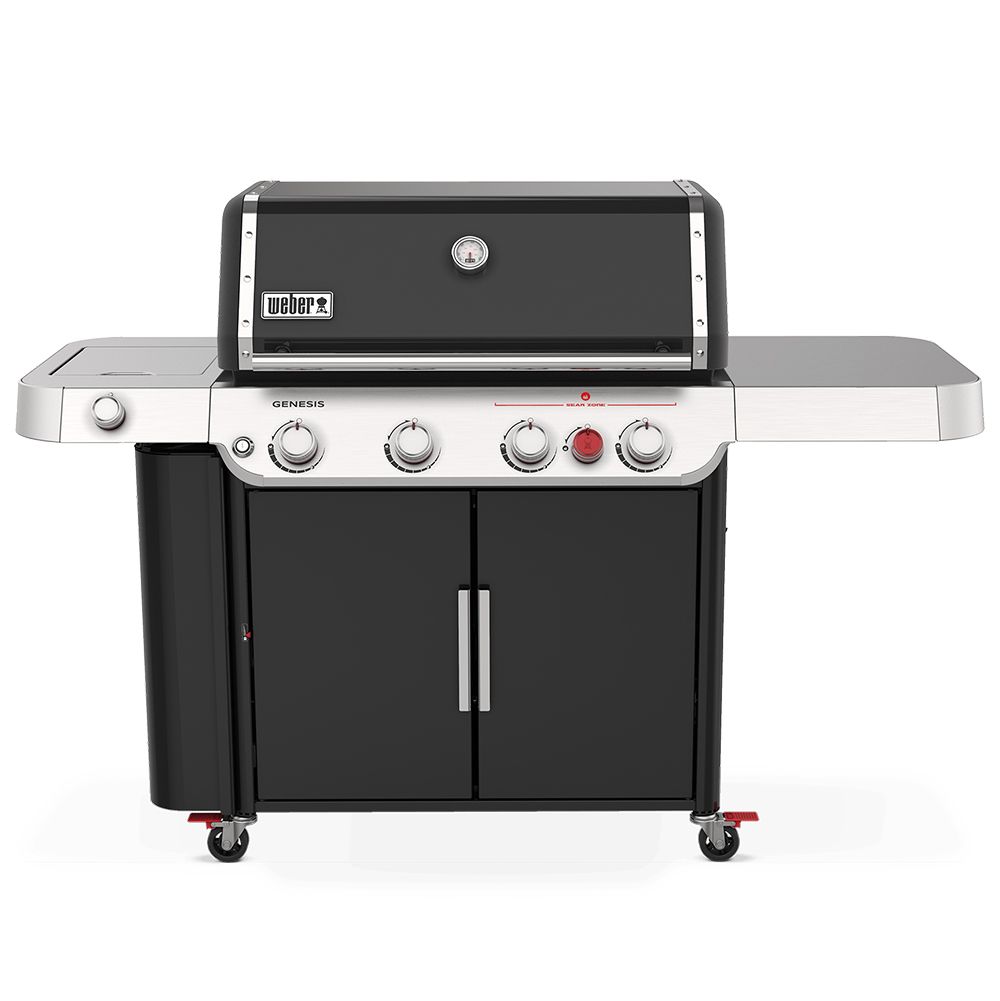 Weber Genesis 4-Burner Freestanding Gas Grill with Sear Burner and