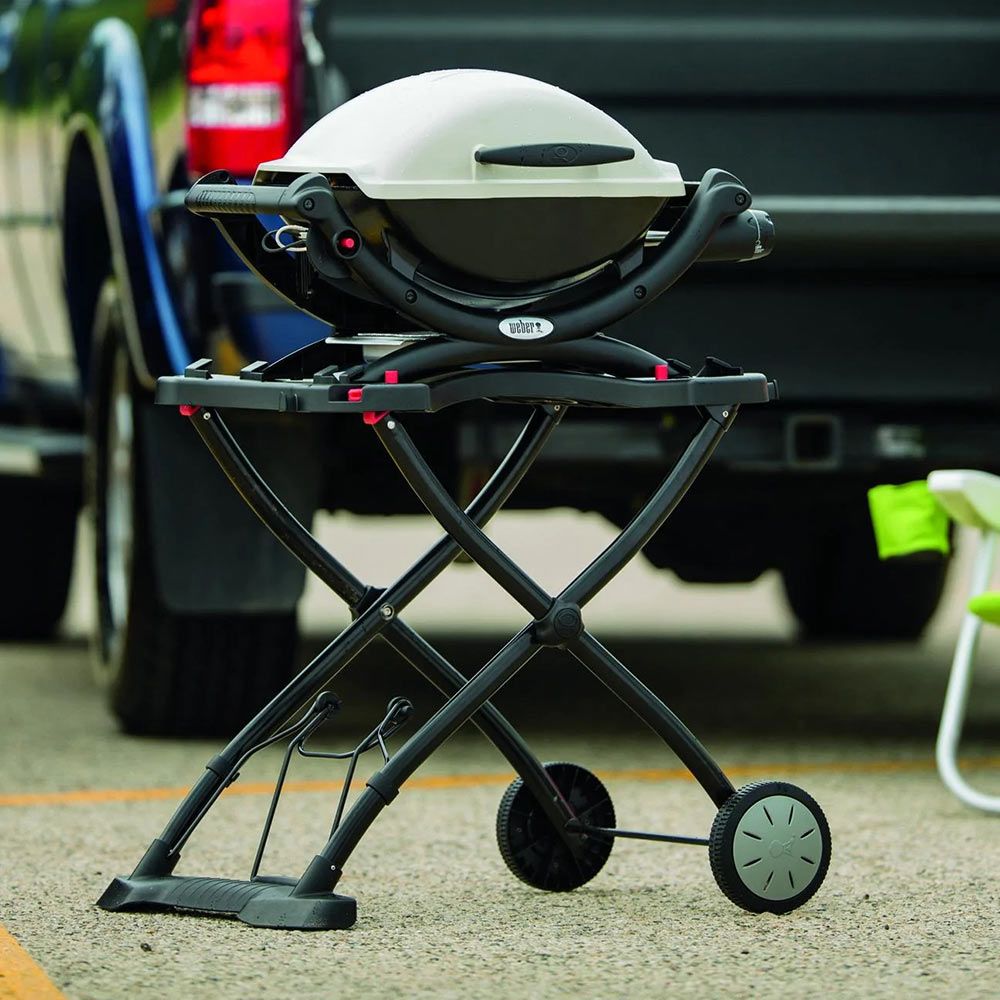 Portable Gas Grill on Scissor Cart (WEB-50060001-WEB-6557)