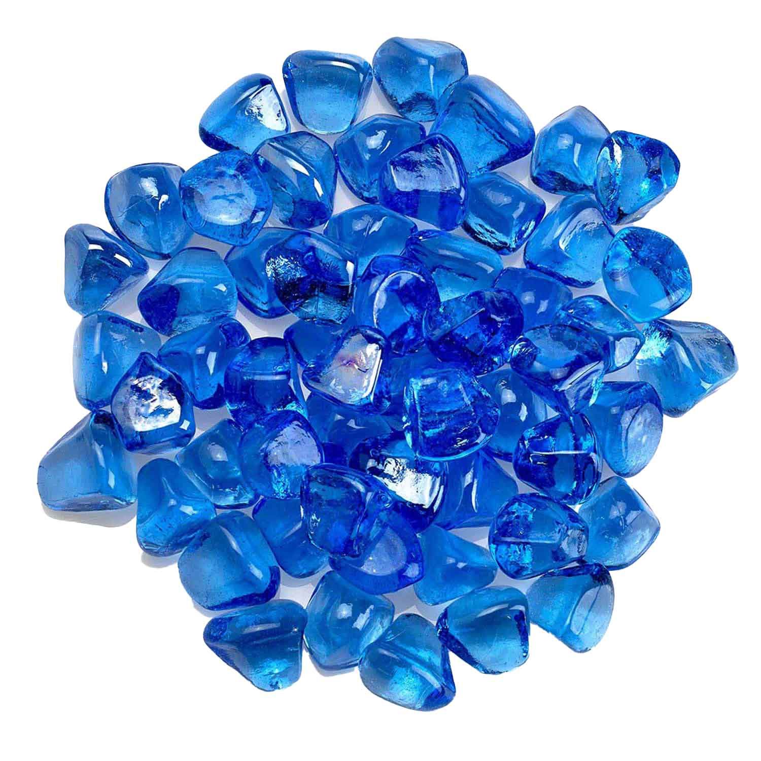 Aqua Blue Luster Fire Beads - Fire Glass / American Fireglass