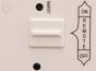 Close up of wall faceplate switch